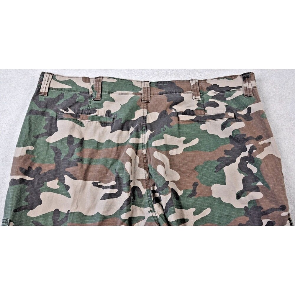 Wrangler Authentics Camo Cargo Pants Men's 44x30 Camouflage Utility Workwear - Picture 10 of 14